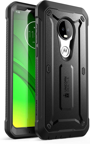 Supcase Unicorn Beetle Pro Series - Carcasa Protectora Para Motorola G7 Plus Negra