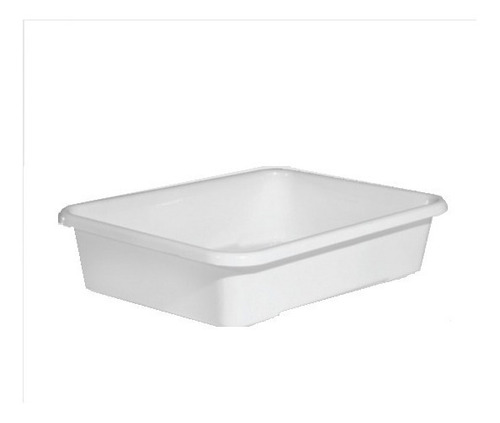 Batea Bandeja Rectangular 30x22x7 Cm Blanca Chica Practica 