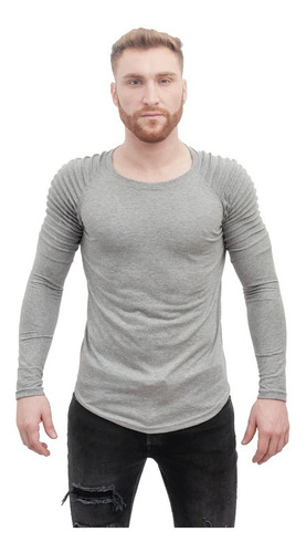 Imagen 7 de 8 de Remera Hombre Pack 2 Manga Larga Ultima Modelo Importad A15