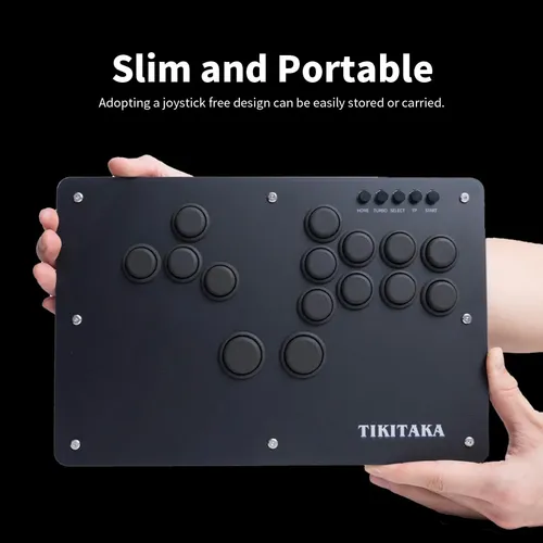 Controlador Arcade Tikitaka S15b-n Con Botones De Nylon