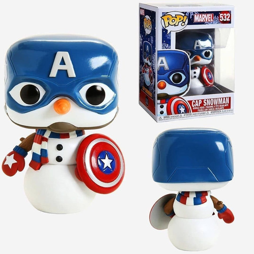 Funko Pop Capitan America Holiday 532 Marvel Nuevo Original