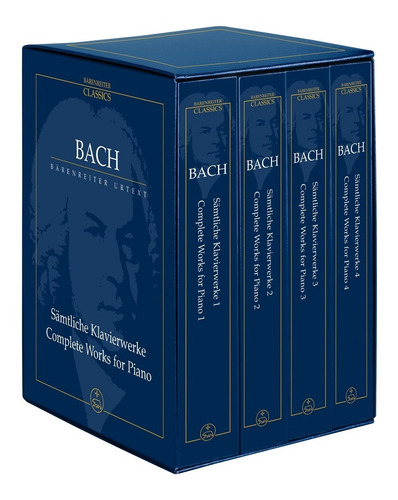 Bach Obras Completas Para Piano Clave Set Partituras Urtext