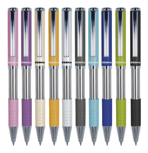 Bolígrafo Deslizable Pluma Slide Pen Punto Mediano Zebra. Ar Arena Negro