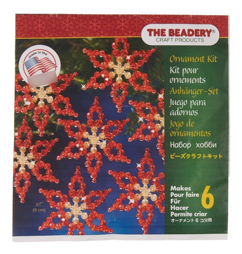 Beadery Beaded Ornamento Kit De Día Festivo, 3.5-inch, Hace