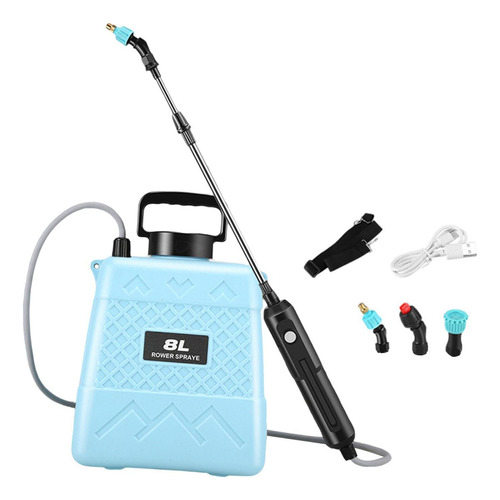 Pulverizador Eléctrico Para Césped, Pulverizador 8l Azul