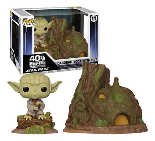 Funko Pop Town - Star Wars Dagobah Yoda With Hut