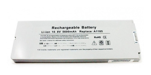 Bateria A1185 Macbook White 13  A1181 0608 Nova Frete Grátis