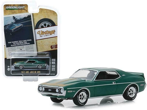 1972 Amc Javelin Amx S01 Vintage Ad Cars Greenlight 1/64