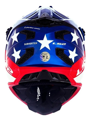 Imagem 5 de 6 de Capacete Ls2 Mx700 Subverter Evo Krome Glory Eua Promoção!!
