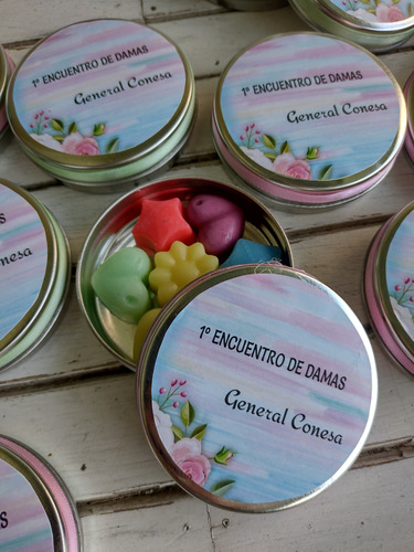 Latas Persoanlizadas X 10 Souvenir Con Jabones
