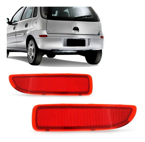 Par Refletor Parachoque Traseiro Corsa Hatch 03 A 09 Rubi