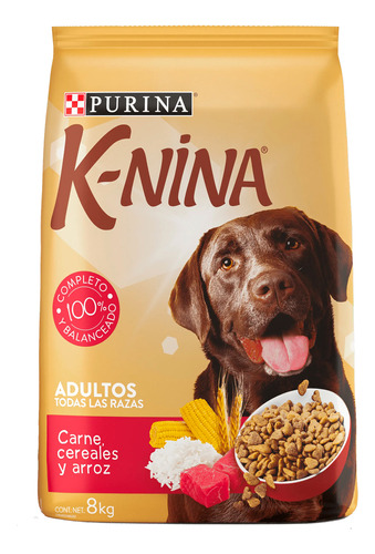 Alimento Perro K Nina Purina Adultos Carne Arroz Cereal 8kg