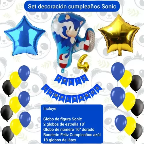 V cards on Instagram: Cumpleaños Sonic 🎁🎈 Incluye: 🎈Backdrop  personalizado 🎈Set de globos con colores a tu elección 🎈Cilindros para  pastel 🎈Número en madera 🎈Complementos decorativos 🎈Cupcakes Vcards te  acompaña en tus