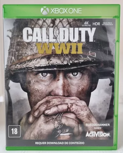 call of duty ww2 xbox one seminovo, midia fisica, garantia