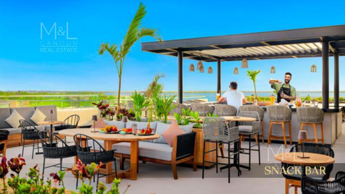 Departamento En Venta Cancún. Bvg Grand Island De 1 Recámara Vista Al Mar Y Laguna. Zona Hotelera