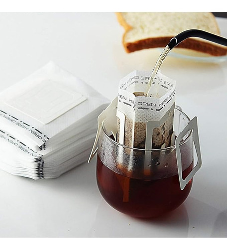 50 Bolsas De Papel De Filtro De Café Portátil Para Colgar