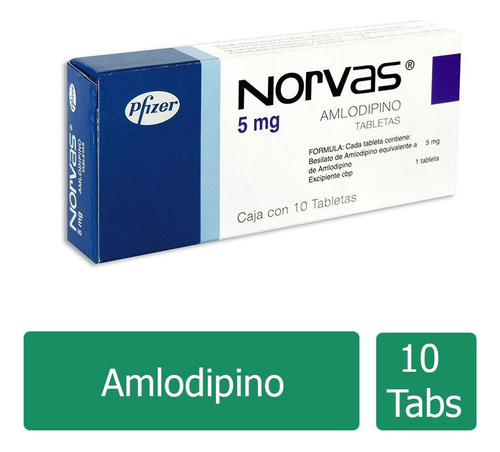 Norvas 5 Mg Caja Con 10 Tabletas
