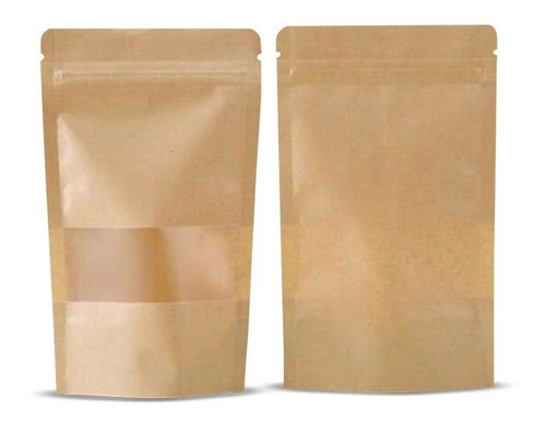 Bolsas De Papel Kraft Con Ventana