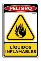 Comprar Señalamiento Peligro Liquidos Inflamable Letrero Señal 25x35