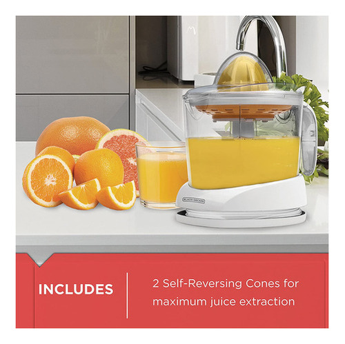 Exprimidor De Citricos Black + Decker De 32 Oz Blanco Cj6 Color White