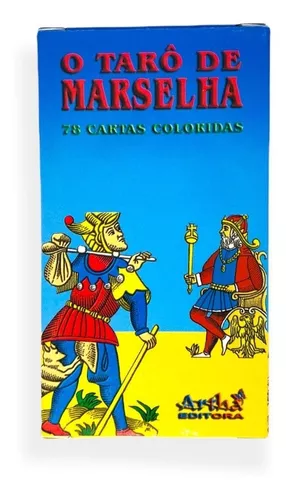 Baralho Tarot Tarô De Marselha Original 78 Cartas Plastificadas e Manual  Colorido - Escorrega o Preço