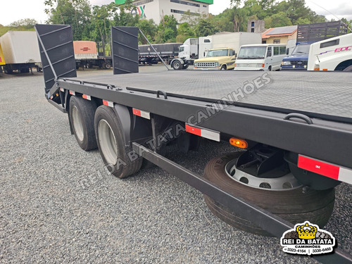 Carreta Semi Reboque Prancha Rebaixada Carrega Tudo 2 Eixos