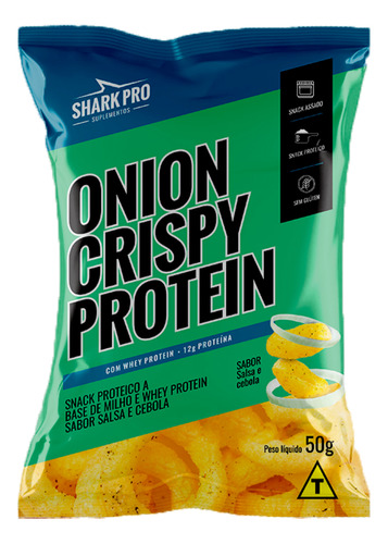 Snack Proteico - Salgadinho Onion Crisp Protein / Shark