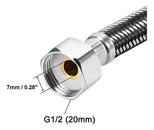 Conector De Línea De Suministro De Grifo G1/2 Hembra X G1/2