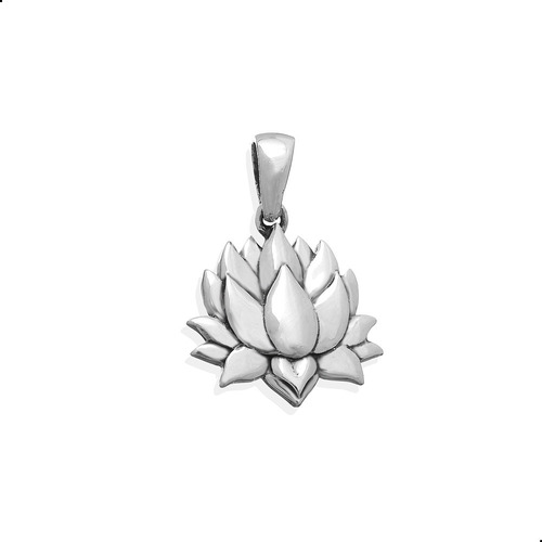 Pingente Flor De Lotus Prata 925 Fp- 31071501