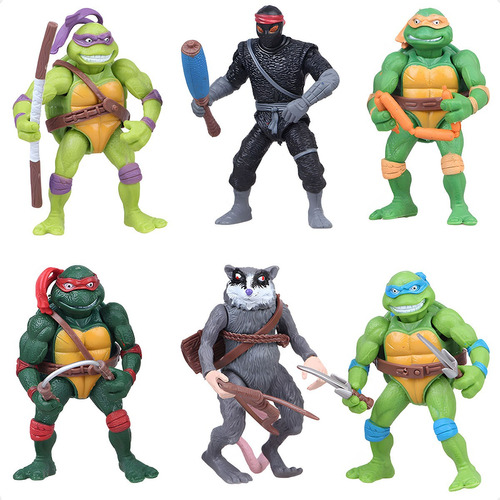 6 Piezas Tortugas Ninja Mutant Juguete Regalo