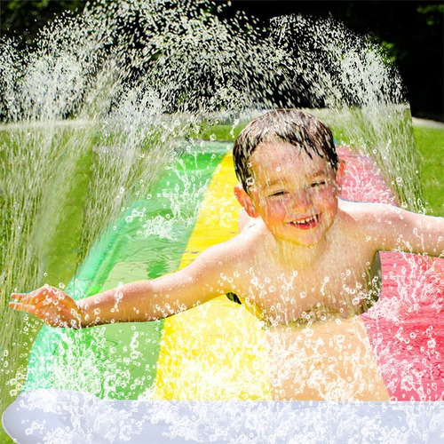Resbalin Inflable Acuatico Resbaladill 4.8m Deslizador Agua