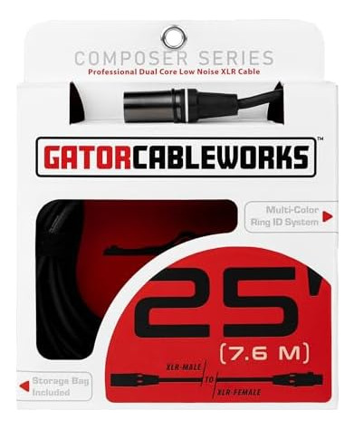 Cableworks By Gator Cases Composer Series De 25 Pies Xlr De