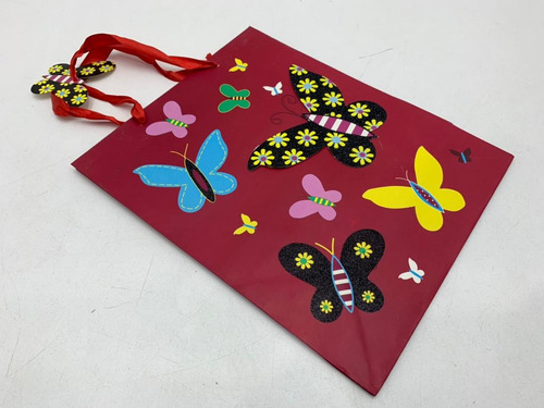 Imagen 2 de 5 de Bolsa Regalo Motivo Mariposa Grande In. 6748 Salida 1.3 Xavi