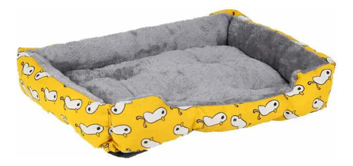 Acogedora Cama Rectangular De Felpa Para Mascotas