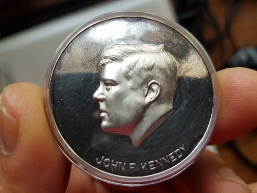 Medalla Conmemorativa De John F. Kennedy En Plata 0.925