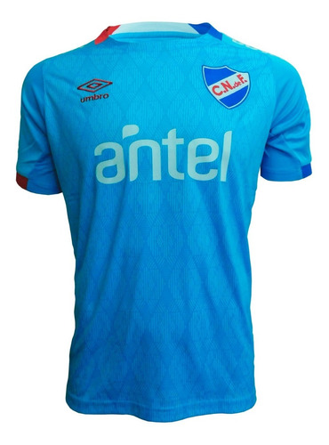 Camiseta Celeste Nacional 2019 Adulto Con Sponsors