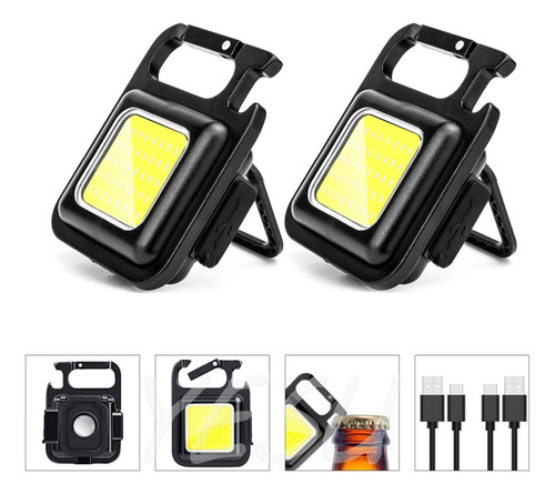 2pcs Lámpara Led Recargable Portátil Para Campamento