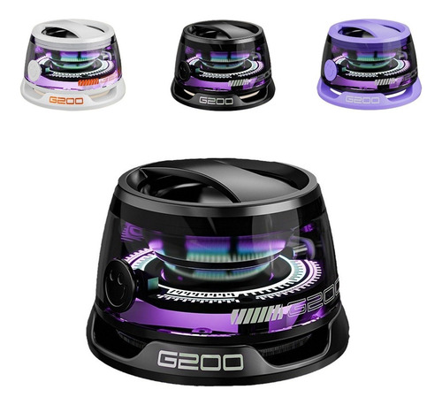 Mini Altavoz Bluetooth Magnético Con Luz De Multi-rgb, G200