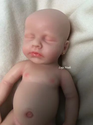 Bebê Reborn Toda Silicone Sólido Menina 30 Cm Pronto Envio