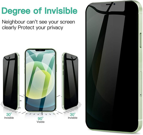Imagen 3 de 8 de Pack 2 Láminas Privacidad 3d Anti Espía Para iPhone 11