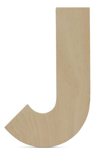 Cartas De Madera J &ndash; Monograma Decorativo De 8.0 X 5..