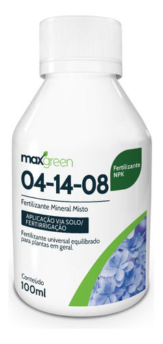 Fertilizante Npk Líquido Para Plantas 04.14.08 100ml