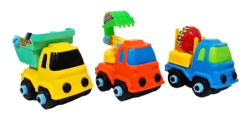 Camion Construccion Remolque Juguete Con 3 Autos