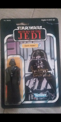 Star Wars Darth Vader 1983 Vintage Autógrafo Dave Prowse (Usado)