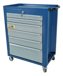 Comprar Carrinho De Mecânico Oficina 6 Gavetas Com Chave C08 Fercar Cor Azul no Mercado Livre