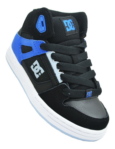 Tenis Dc Shoes Pure High Top Adbs100242 Br4 Black/royal Kids