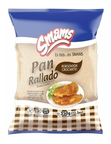 Pan Rallado Smams Rebozador Sin Tacc Libre De Gluten 350g