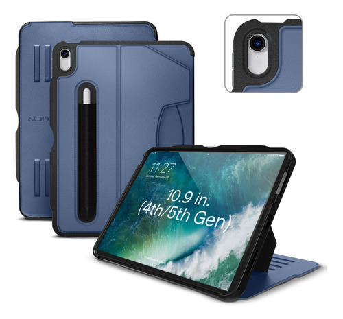 Funda Para iPad Air Gen 4 Y 5 10.9  Magnetico Azul Pizarra