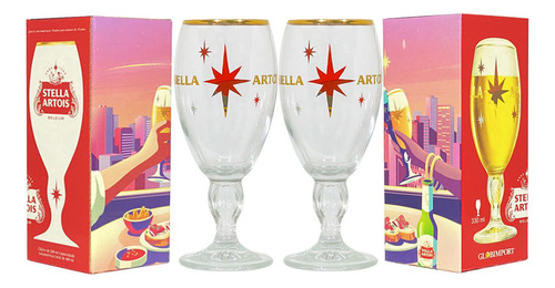 2 Taças Edição Colecionador Stella Artois Licenciada 400ml