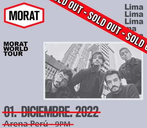 Imagen 1 de 2 de Tickets Concierto Morat